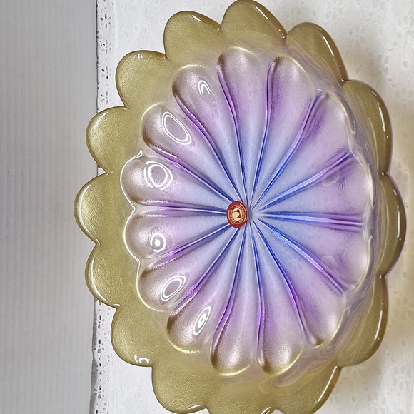 #AEO 3 Piece of Walther Glas Marrakech petal bowls And Plate gold and purple - Picture 12 of 16